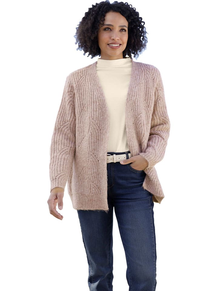 Heine Kardigan w kolorze szaroróżowym rozmiar: 38