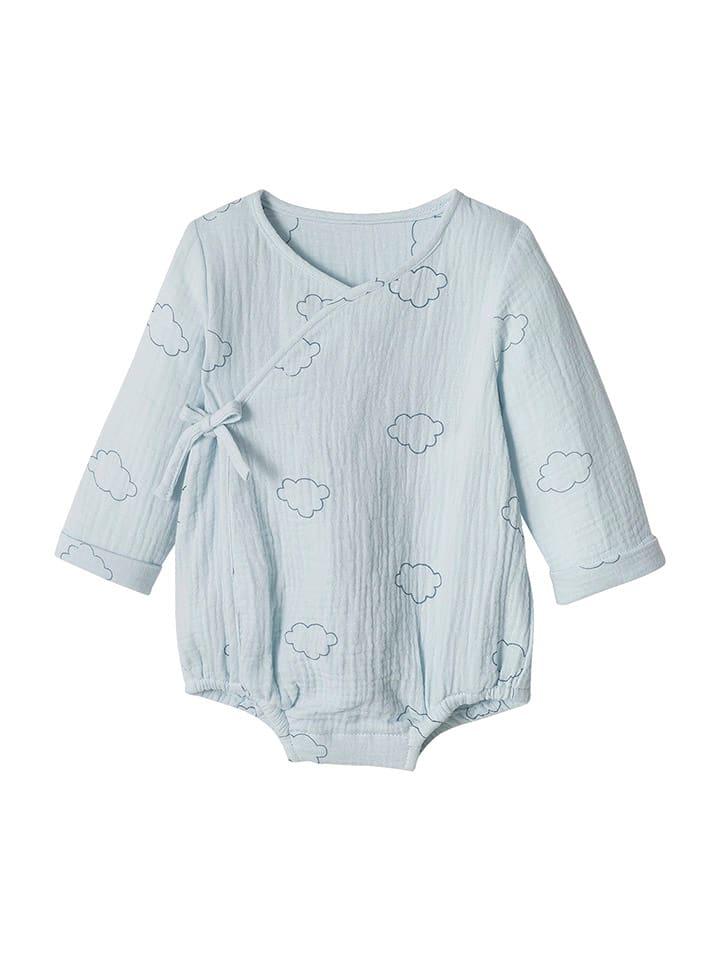 vertbaudet Body w kolorze błękitnym rozmiar: 68