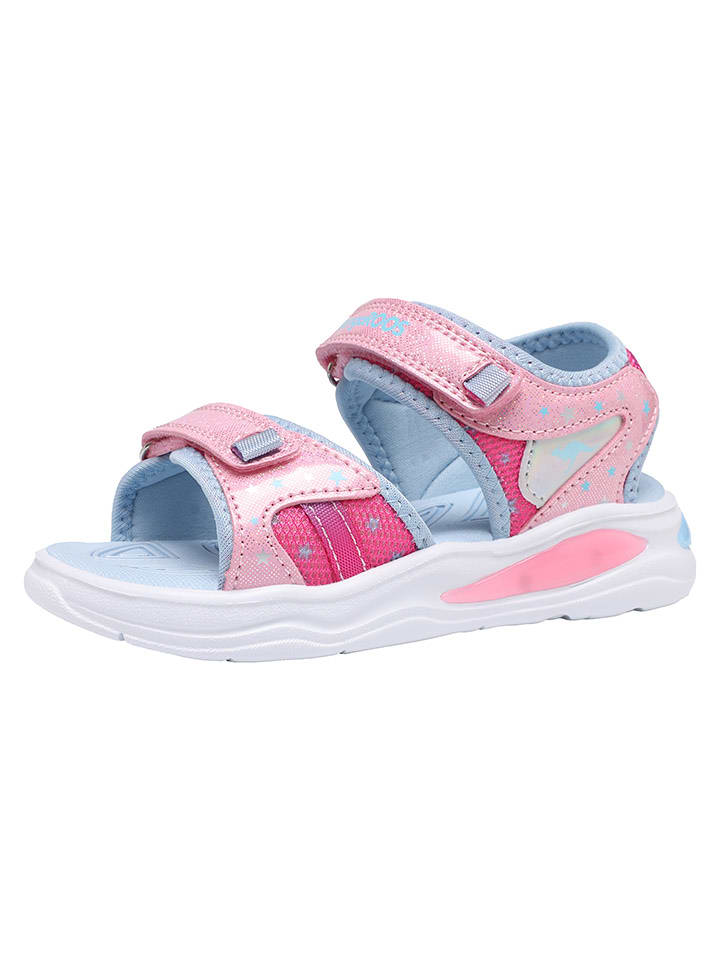 Kangaroos Sandały w kolorze błękitno-jasnoróżowym rozmiar: 25