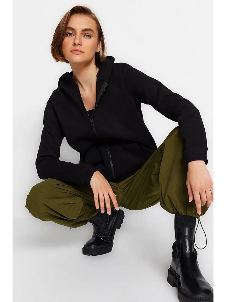 trendyol Kardigan w kolorze czarnym rozmiar: XL