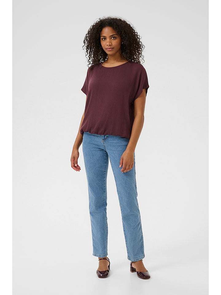 Kaffe Bluzka w kolorze bordowym rozmiar: 42