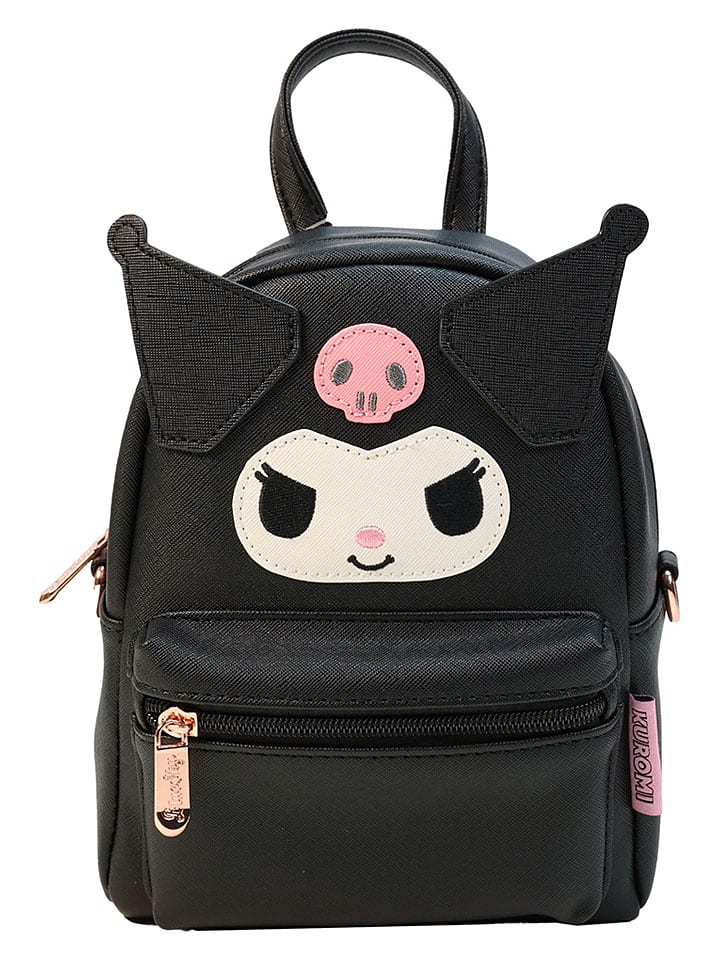 Sanrio Plecak "Kuromi" w kolorze czarnym - 17 x 22 cm rozmiar: onesize