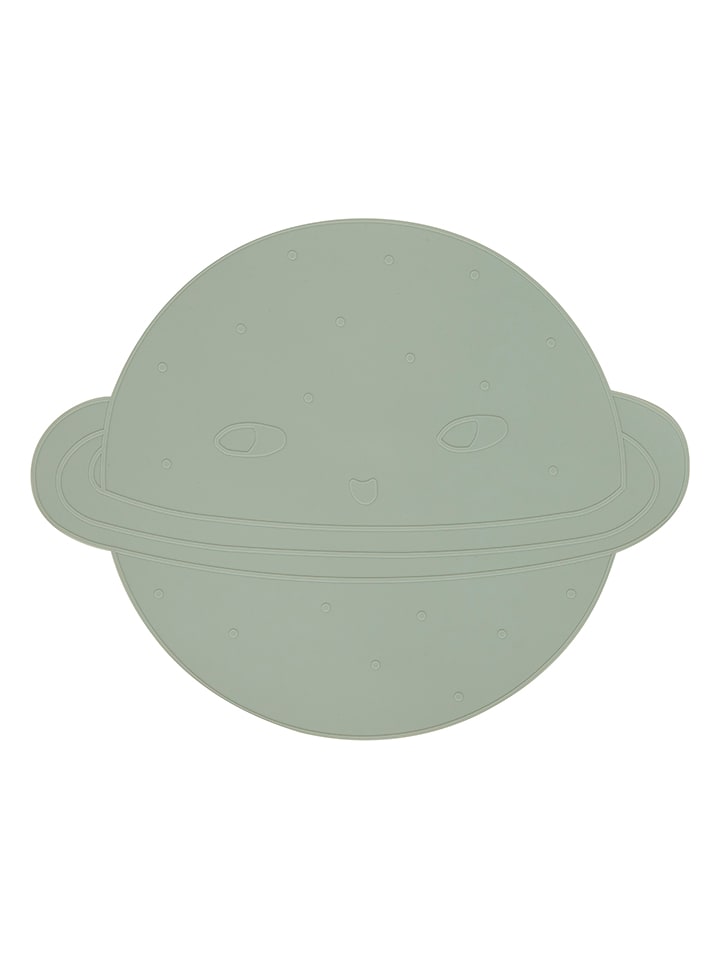 OYOY mini Podkładka stołowa "Planet" w kolorze zielonym - 45 x 36 cm rozmiar: onesize