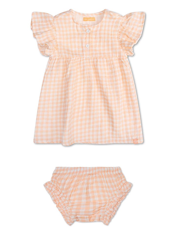 Swim Essentials 2-częściowy zestaw ''Sunset Grid'' w kolorze brzoskwiniowym rozmiar: 110/116