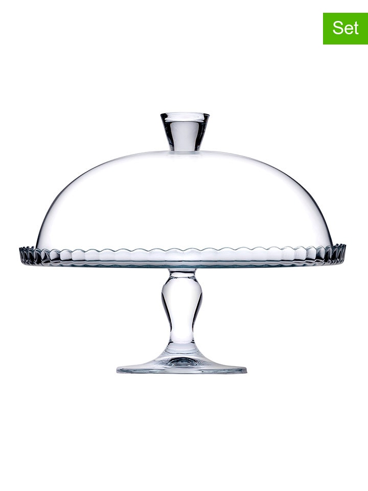 Trendy Kitchen by EXCÉLSA 2-częściowy zestaw do serwowania - wys. 26,2 x Ø 32,2 cm rozmiar: onesize