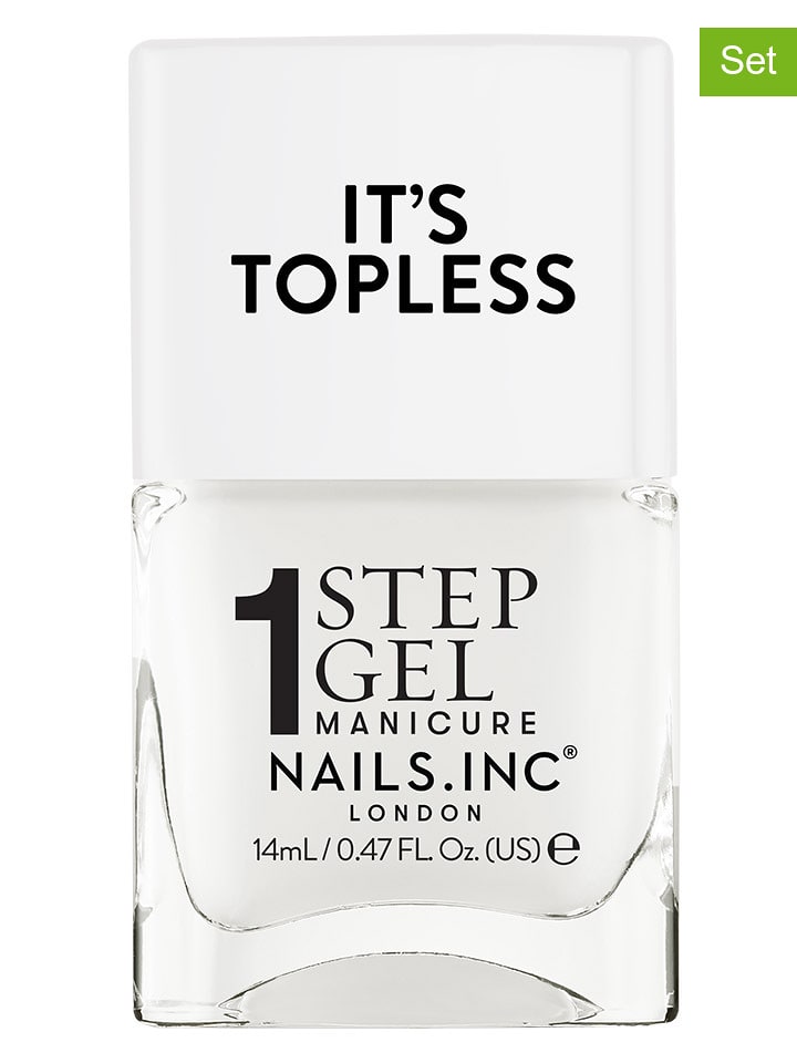 Nails.Inc Lakiery do paznokci (2 szt.) "Topless - Emma" - po 14 ml rozmiar: onesize