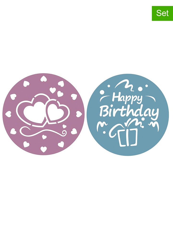 Zenker 2-częściowy zestaw w kolorze jasnoróżowo-niebieskim - Ø 25,5 cm rozmiar: onesize