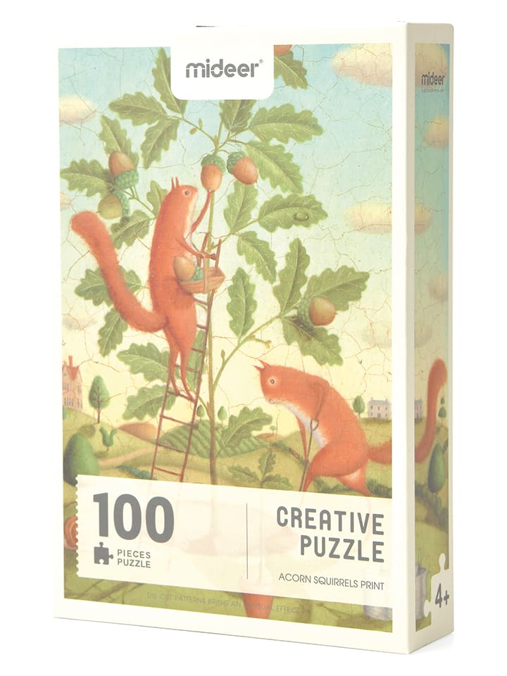 Andreu Toys 100-częściowe puzzle "Acorn Squirrels" - 4+ rozmiar: onesize
