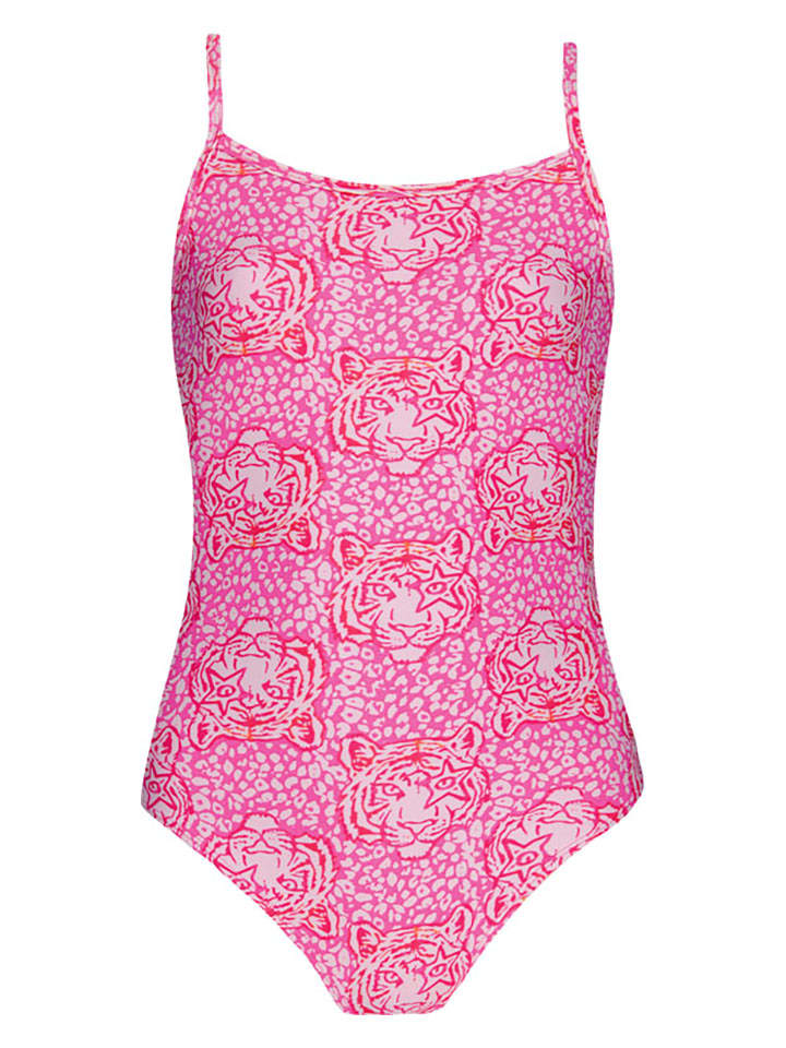 Barts Strój kąpielowy "Dilce" w kolorze czerwono-różowym rozmiar: 140