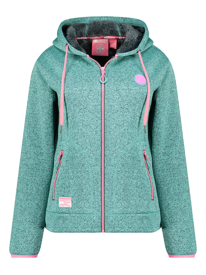 Geographical Norway Kurtka polarowa "Umariona" w kolorze turkusowym rozmiar: XL