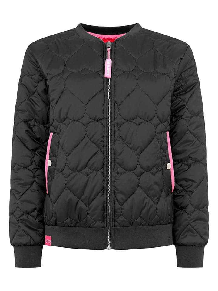 Zwillingsherz Kurtka "Be Happy" w kolorze czarnym rozmiar: L