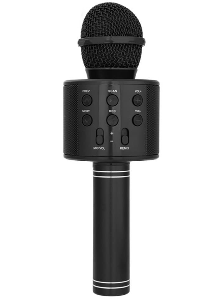 Techkidz Mikrofon w kolorze czarnym do karaoke - 3+ rozmiar: onesize