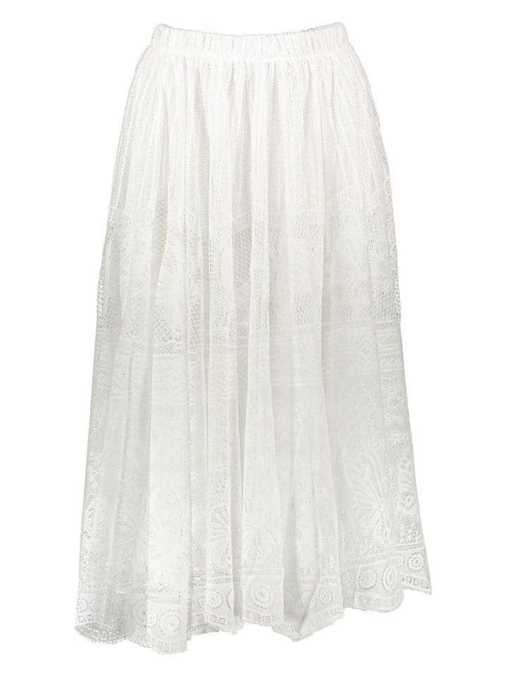 SisterS point Spódnica "Gilly" w kolorze białym rozmiar: XS/S