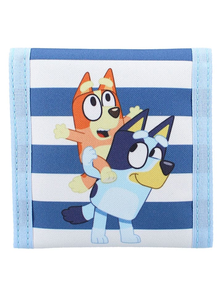 Bluey Portfel "Bluey Jump Into Fun" w kolorze niebieskim - 10 x 10 cm rozmiar: onesize