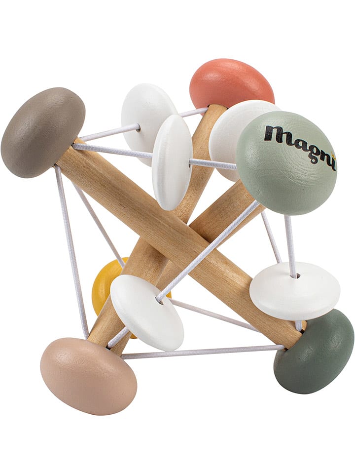Magni Drewniana grzechotka w różnych kolorach - 6 m+ rozmiar: onesize