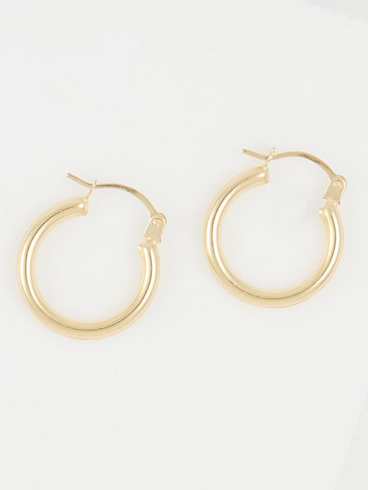 OR ÉCLAT Złote kolczyki-kreole "Théa" rozmiar: onesize