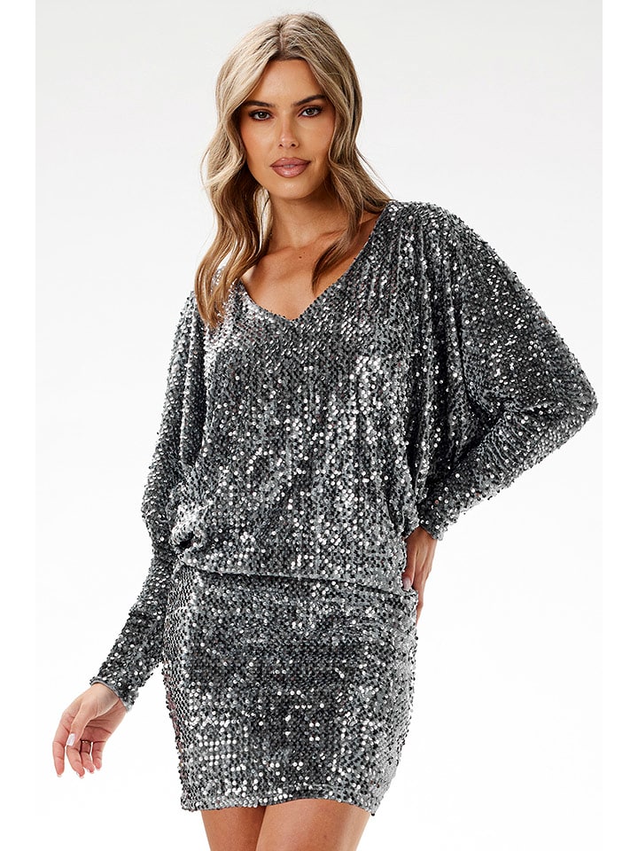 Awama Sukienka w kolorze szarym rozmiar: XL