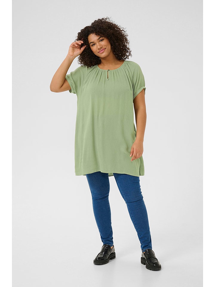 Kaffe Tunika w kolorze zielonym rozmiar: 54