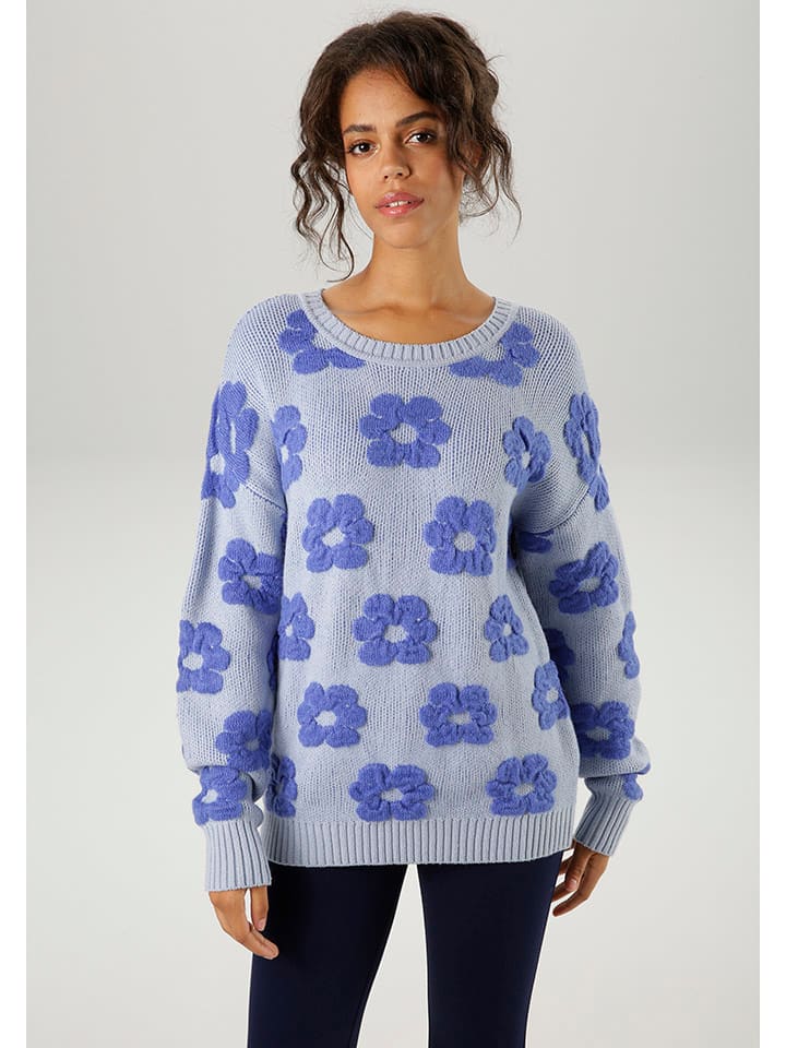 Aniston Sweter w kolorze błękitnym rozmiar: 36