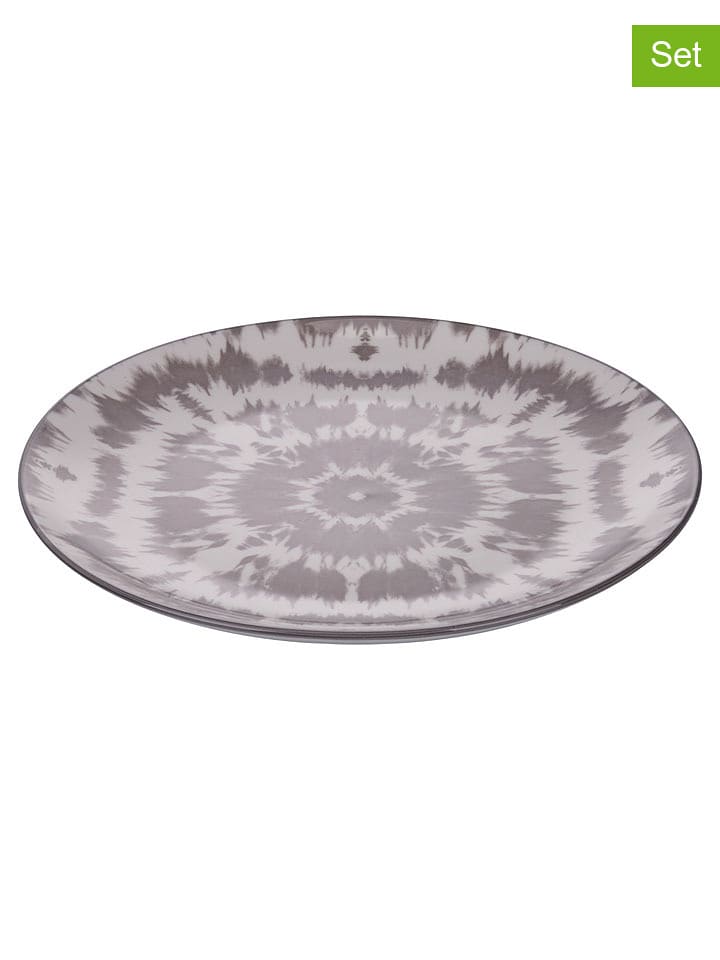 Villa d´Este Talerze obiadowe (6 szt.) "The Grey" w kolorze szarym - Ø 26 cm rozmiar: onesize