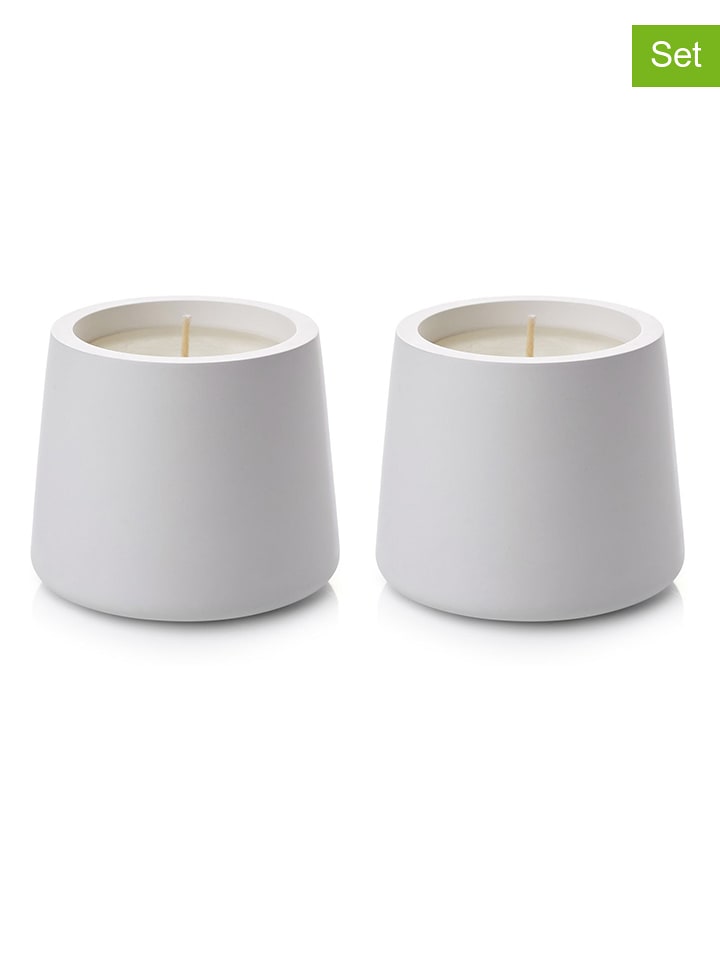 Lucky Bees Świece (2 szt.) w kolorze białym - 2x 400 g rozmiar: onesize