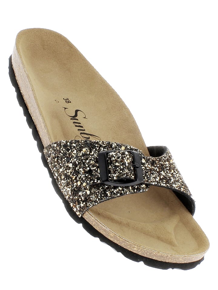 Sunbay Klapki "Jasmin" w kolorze złotym rozmiar: 40