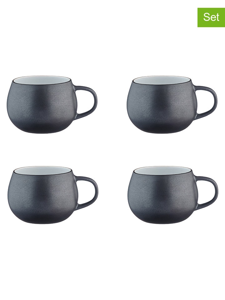 Björn Kubki (4 szt.) "Gourmet" w kolorze czarno-białym - 700 ml rozmiar: onesize