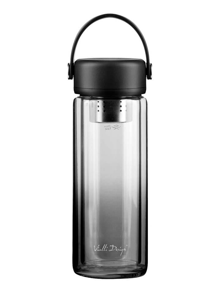 Vialli Design Butelka termiczna "Fuori" w kolorze czarnym - 350 ml rozmiar: onesize