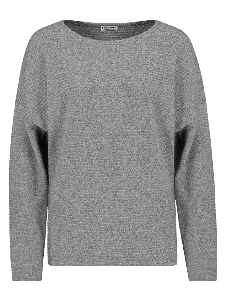Sublevel Sweter w kolorze szarym rozmiar: L