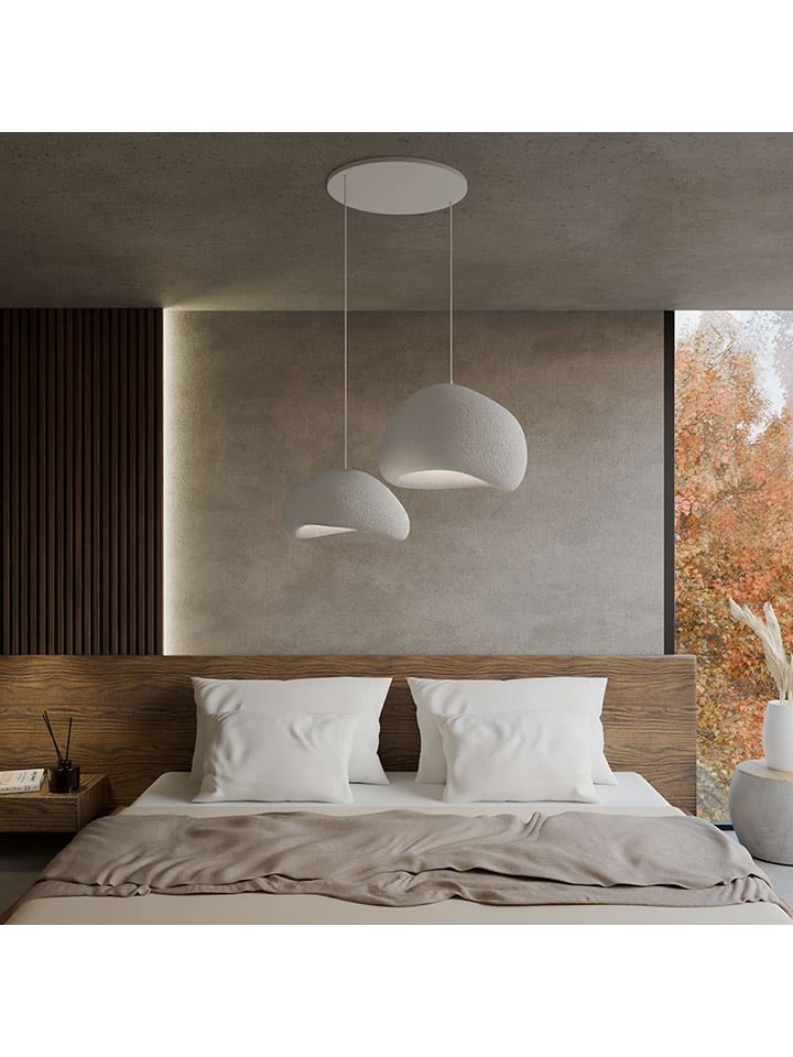 ABERTO DESIGN Lampa wisząca w kolorze białym - 75 x 120 cm rozmiar: onesize