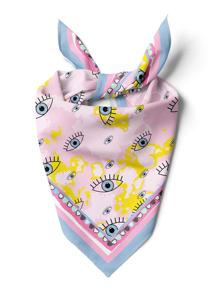 Lucky Bees Chusta w kolorze jasnoróżowym - 55 x 55 cm rozmiar: onesize