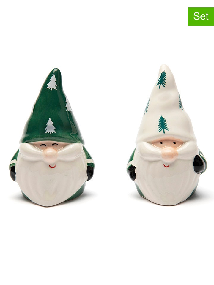 Trendy Kitchen by EXCÉLSA 2-częściowy zestaw "Green Winter" w kolorze zielono-białym rozmiar: onesize