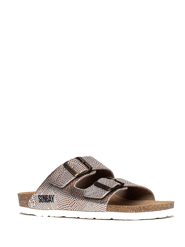 Sunbay Klapki "Trefle" w kolorze srebrnym rozmiar: 37