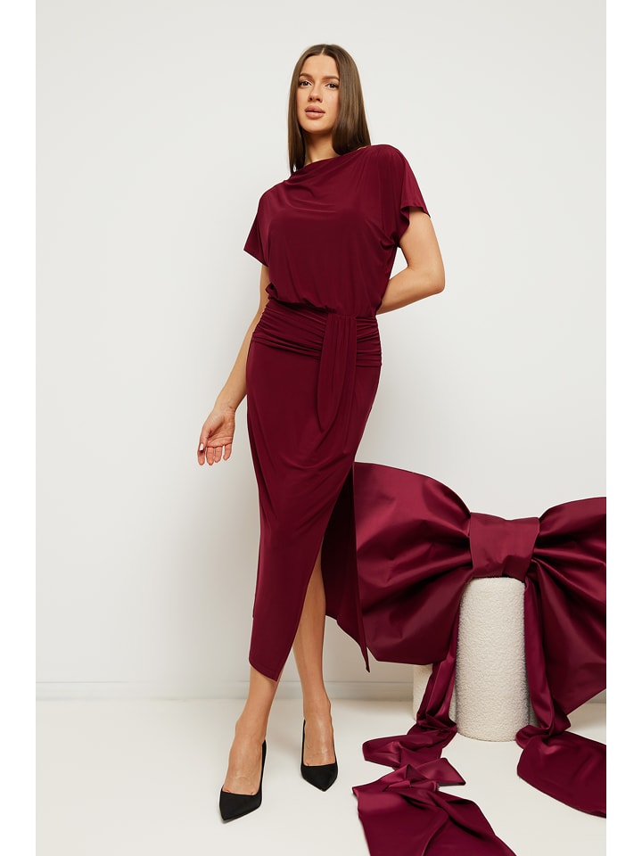 made of emotion Sukienka w kolorze bordowym rozmiar: XL