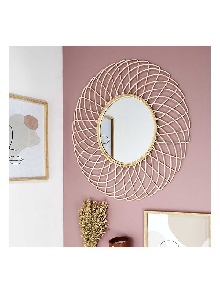 Ethnical Life Lustro ścienne w kolorze złotym - Ø 90 cm rozmiar: onesize