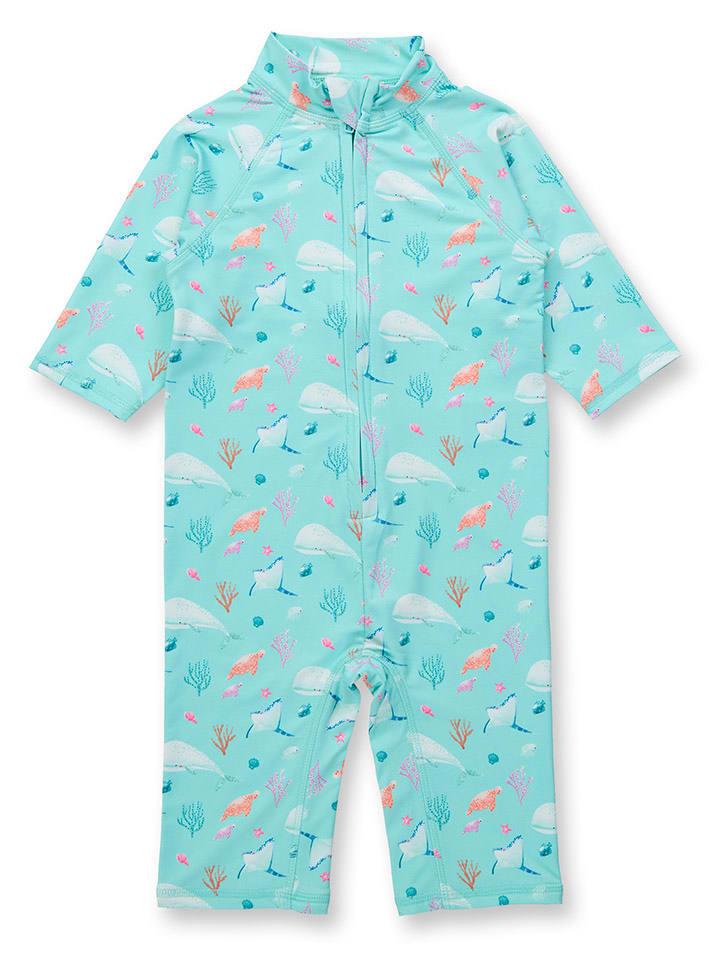 Sense Organics Kombinezon kąpielowy "Madi" w kolorze turkusowym rozmiar: 98/104