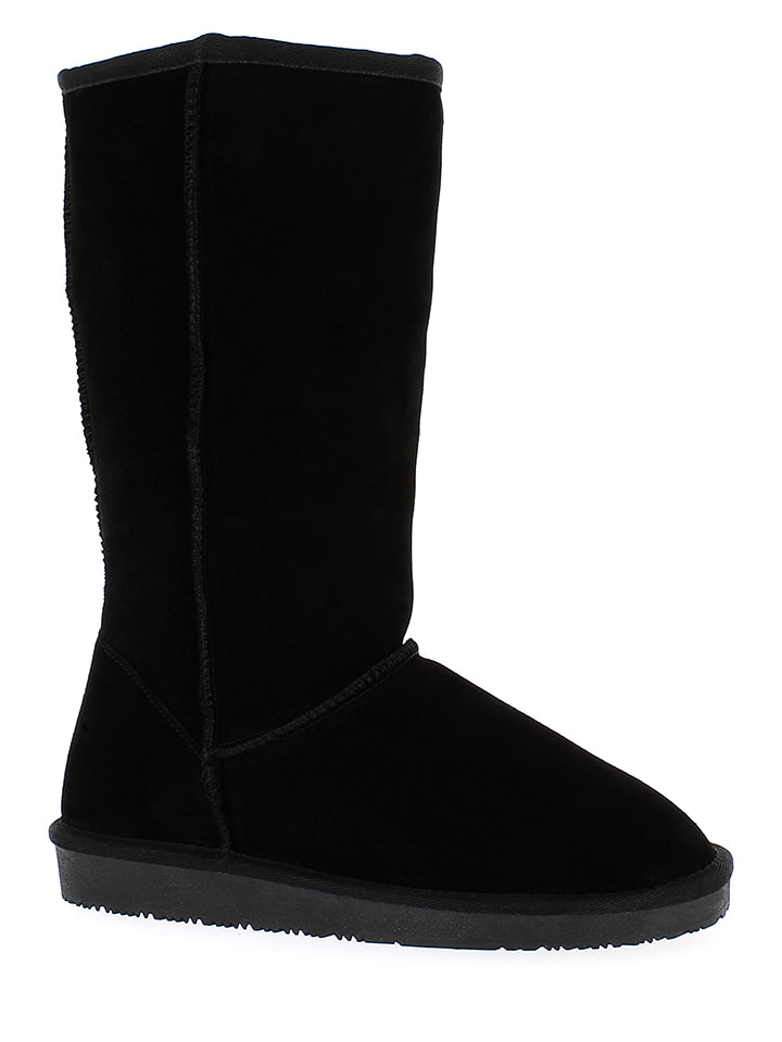 Gooce Skórzane kozaki zimowe "Elidir" w kolorze czarnym rozmiar: 40