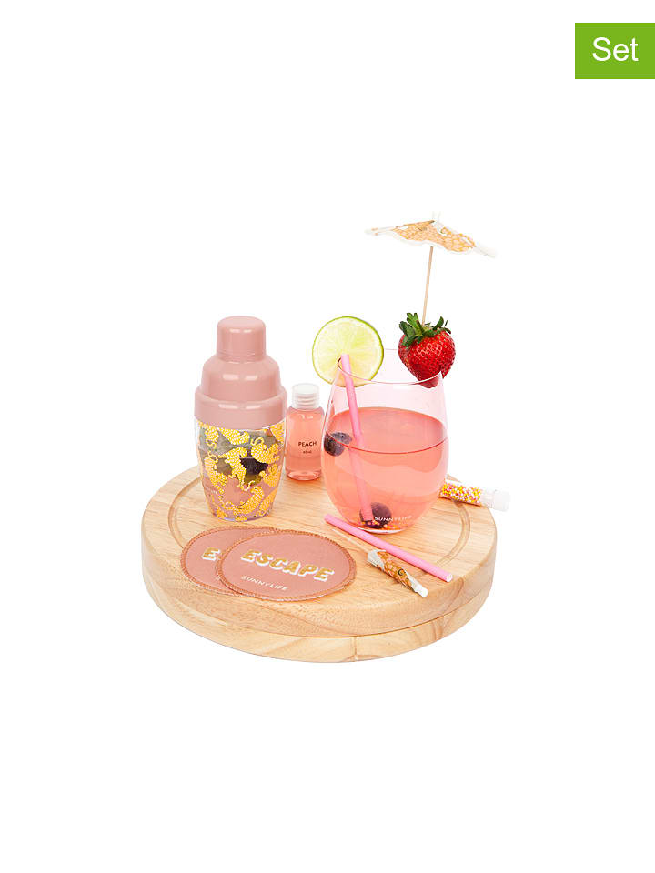 Sunny Life Zestaw "Carry on" w kolorze jasnoróżowym rozmiar: onesize