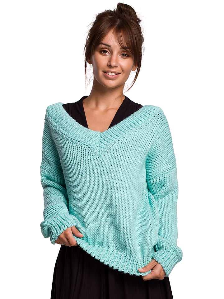 Be Wear Sweter w kolorze miętowym rozmiar: S/M