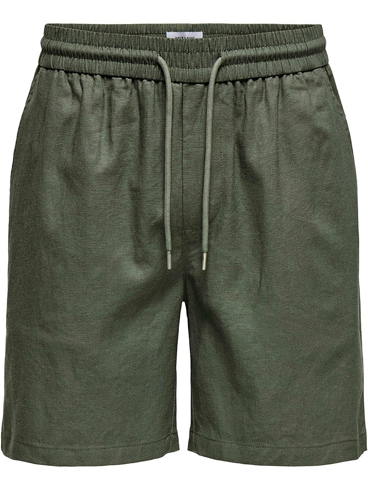 ONLY & SONS Szorty w kolorze zielonym rozmiar: M