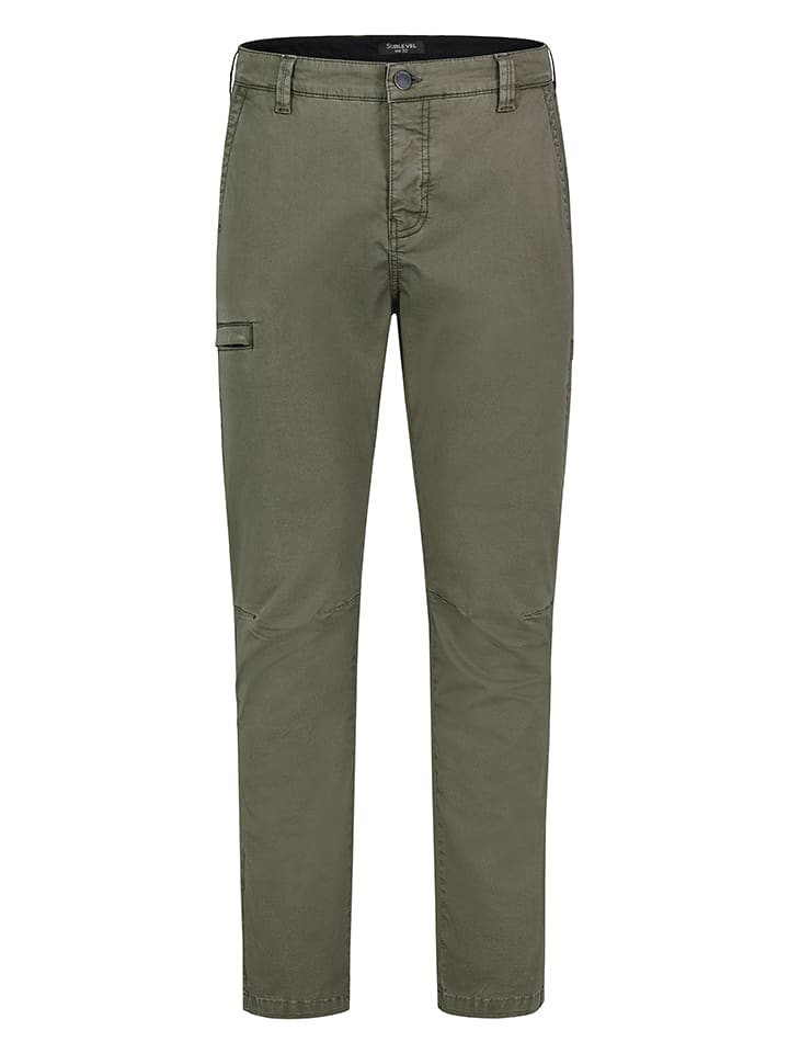 Sublevel Spodnie chino w kolorze khaki rozmiar: W30