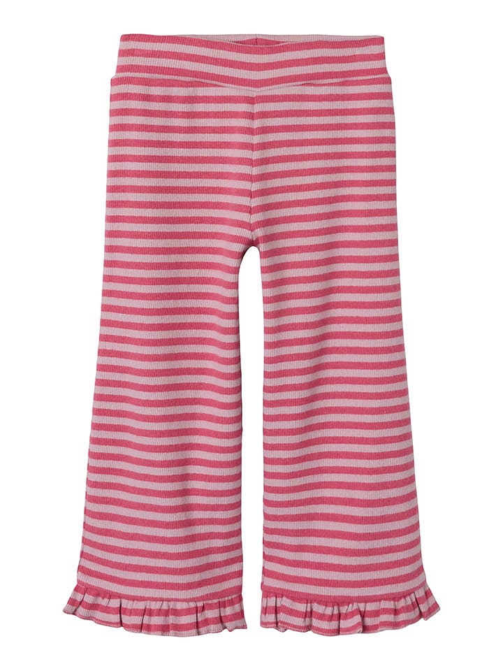 name it Spodnie "Luna" w kolorze różowo-jasnoróżowym rozmiar: 110