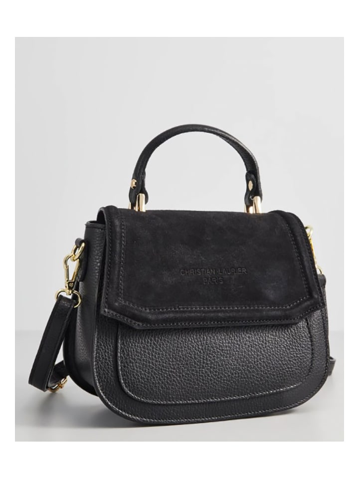 Christian Laurier Skórzana torebka "Lali" w kolorze czarnym - 23 x 20 x 11 cm rozmiar: onesize
