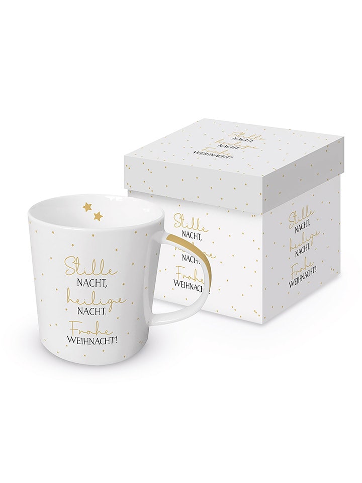 ppd Kubek jumbo "Stille Nacht" w kolorze białym - 350 ml rozmiar: onesize