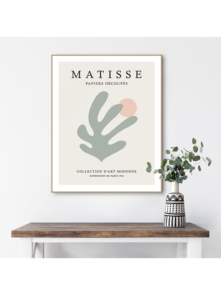 Orangewallz Druk artystyczny "Matisse Abstract" w ramce rozmiar: 40x50 cm