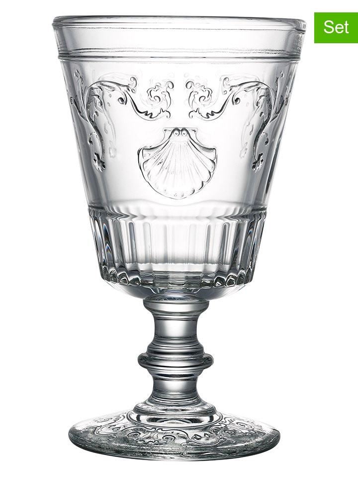 La Rochère France Kieliszki (6 szt.) "Versailles" do wina - 400 ml rozmiar: onesize