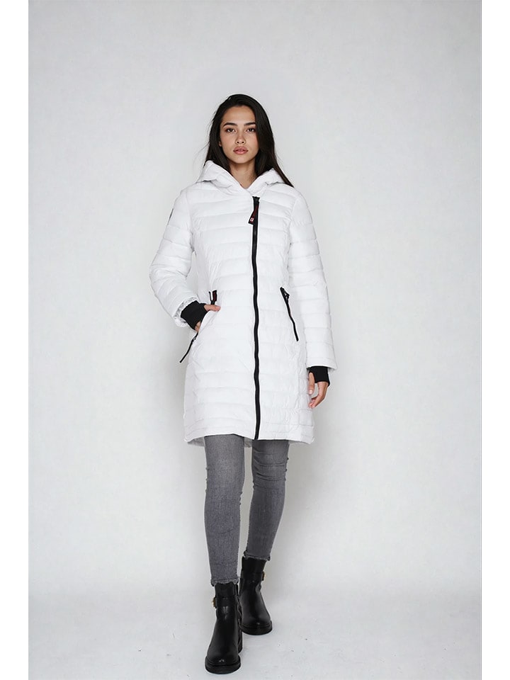 CANADA weather gear Płaszcz zimowy w kolorze białym rozmiar: S