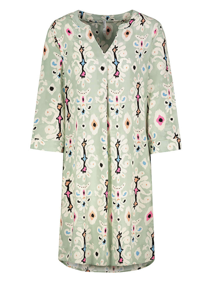 Sublevel Sukienka w kolorze jasnozielono-beżowym rozmiar: M