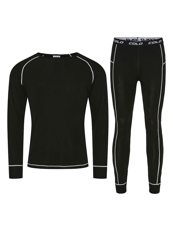 COLD 2-częściowy zestaw bielizny funkcyjnej w kolorze czarnym rozmiar: M