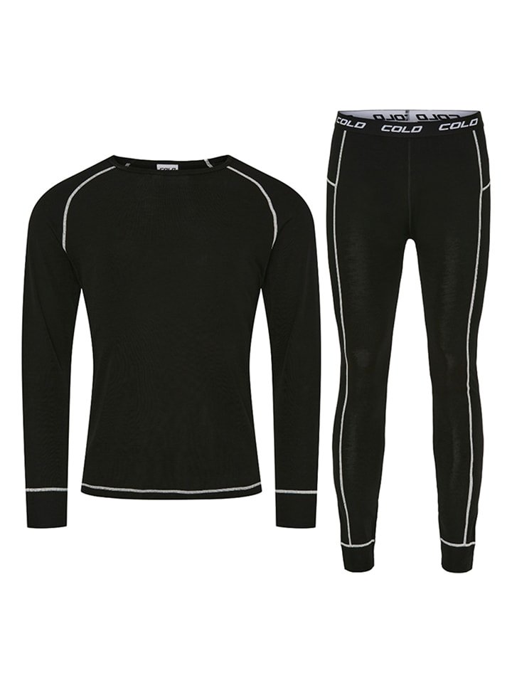 COLD 2-częściowy zestaw bielizny funkcyjnej w kolorze czarnym rozmiar: M